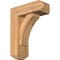 Ekena Millwork Thorton Craftsman Smooth Bracket w/ Offset Brace, Western Red Cedar, 5 1/2"W x 14"D x 18"H BKT0604X14X18THR04SWR - alternate 1